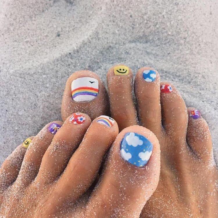 🌈Những mẫu nail chân đi đầu xu hướng mùa hè ✨Mùa hè là thời điểm lên ngôi  của những chiếc nail chân nhẹ… | Instagram